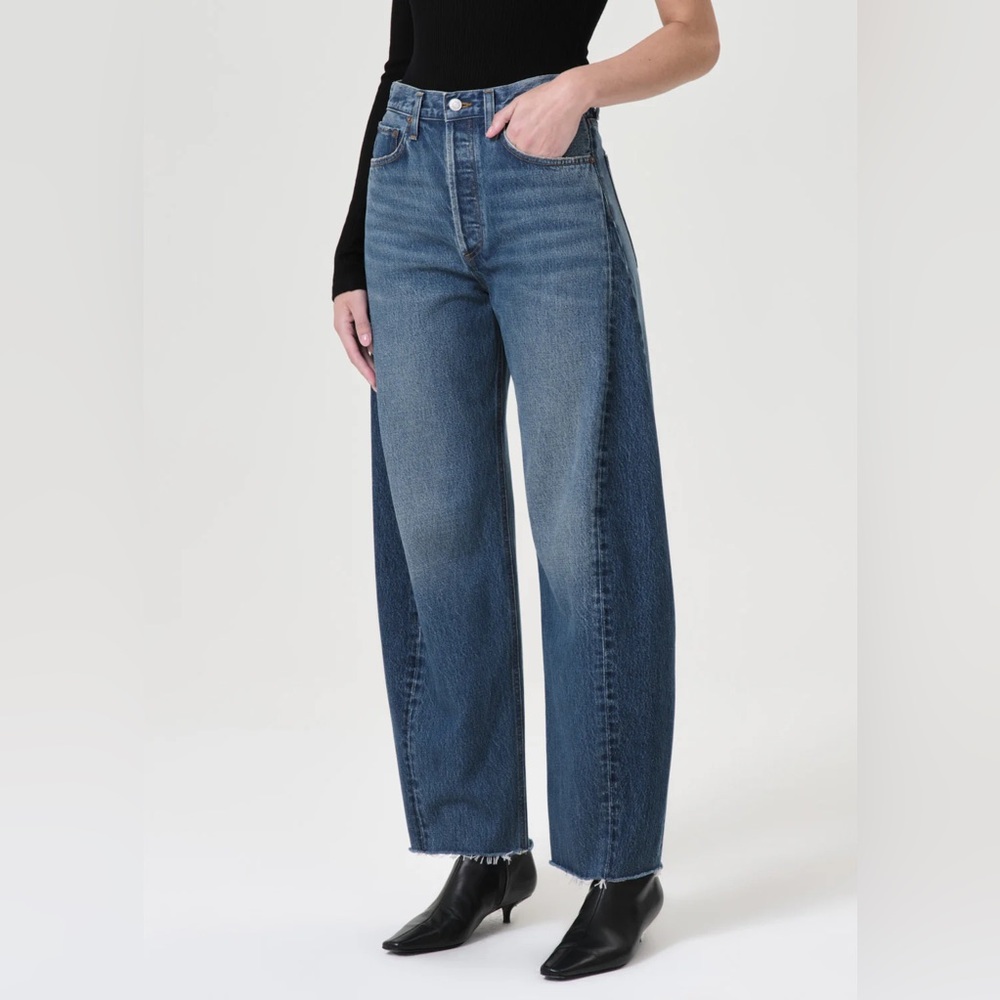 Agolde Luna High Rise Pieced Taper Jeans